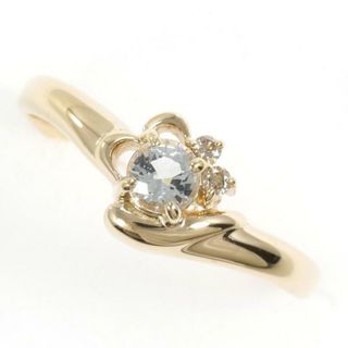 K9YG リング 指輪 11号 アクアマリン ダイヤ 総重量約1.2g ジュエリー 中古 送料無料 新品同様 【中古】【あす楽】 ギフトラッピング無料(リング(指輪))