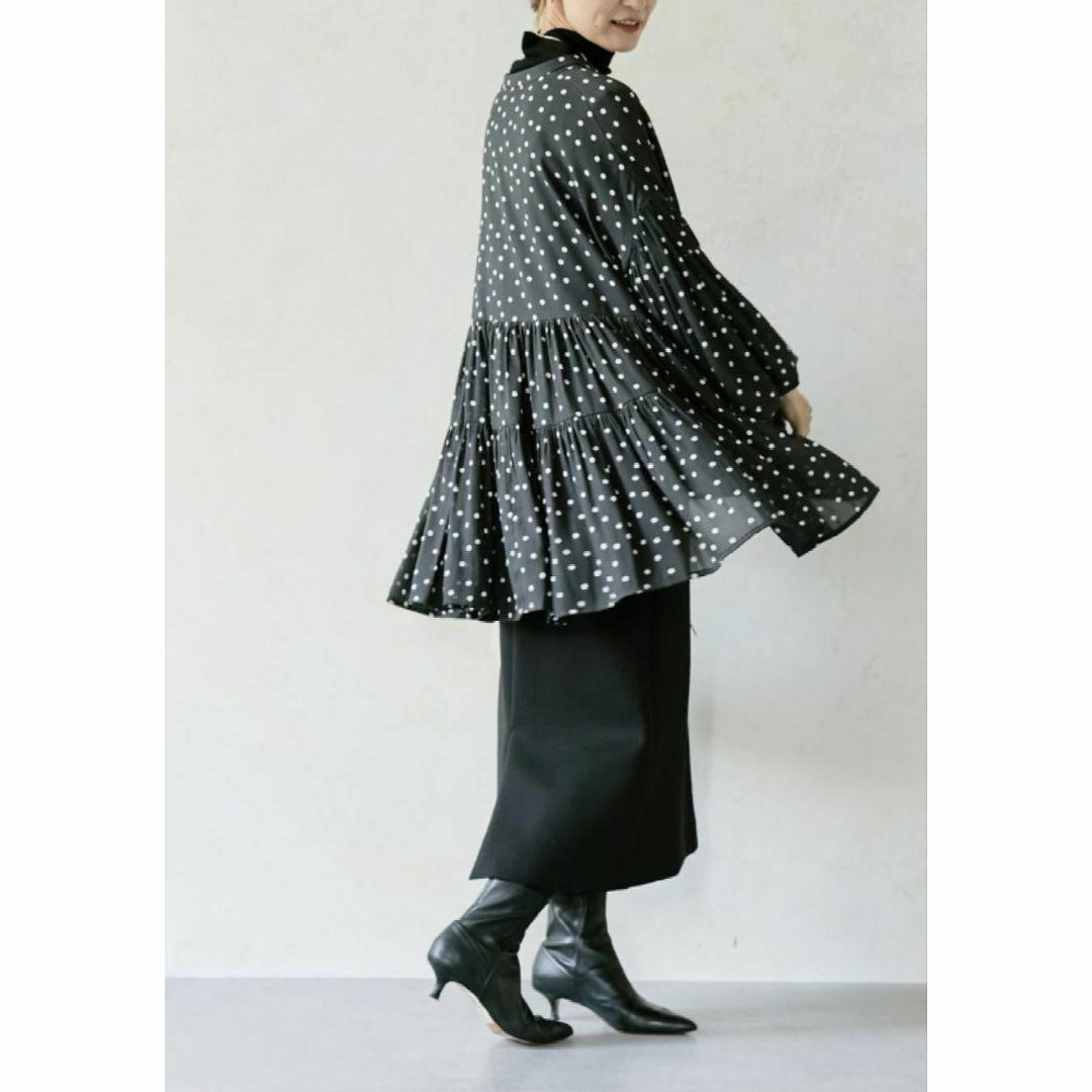 BEARDSLEY ビアズリー ドット ティアード ブラウス BEARDSLEY ビアズリー ドット ティアード ブラウス
