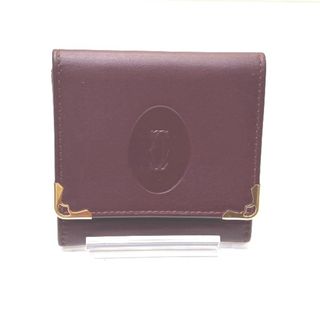 カルティエ(Cartier)のカルティエ Cartier マストライン ボルドー コインケース レディース 財布 送料無料 【中古】【あす楽】(コインケース)