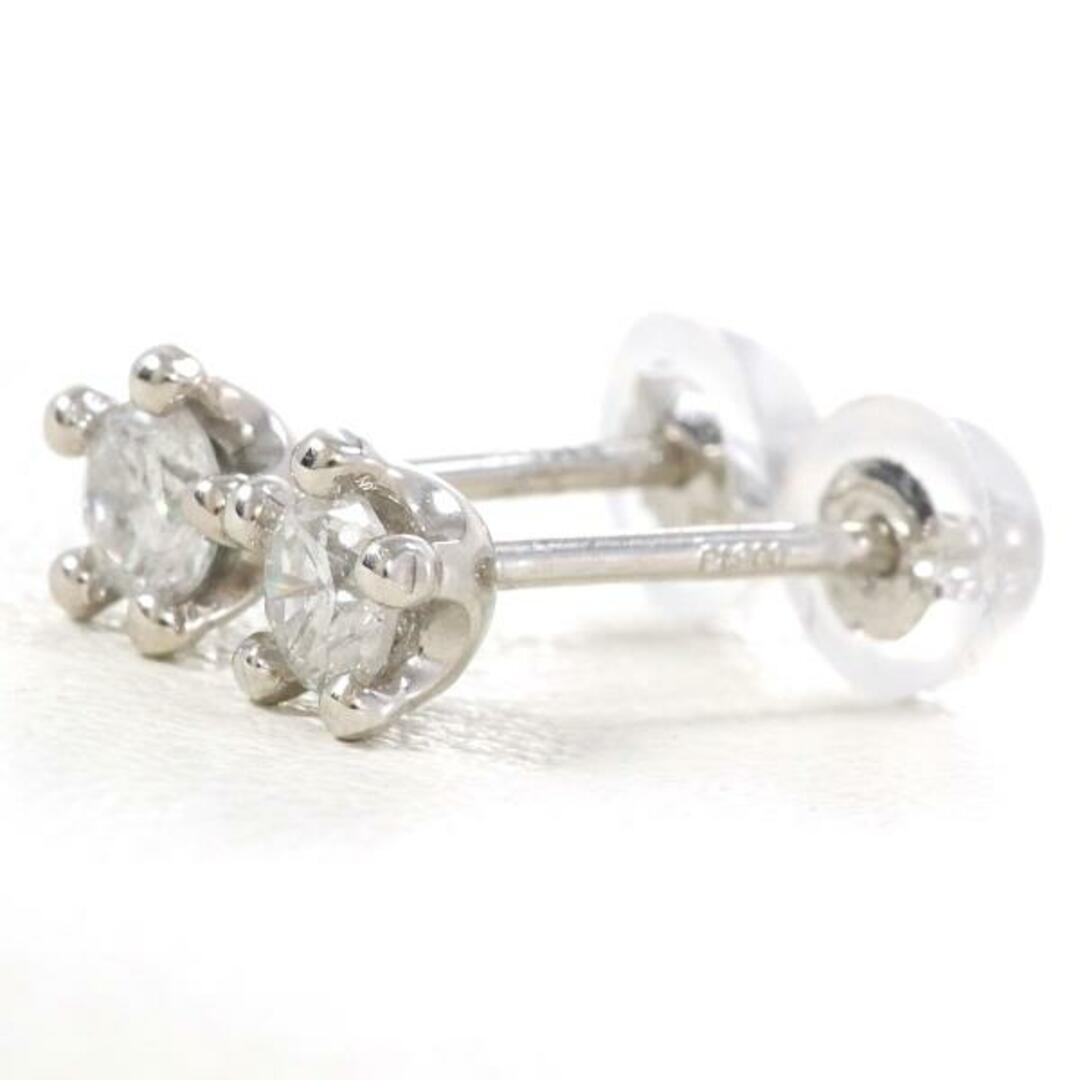 欲しいの PT900 プラチナ ピアス ダイヤ 0.16 0.14 総重量約1.0g プラチナ台