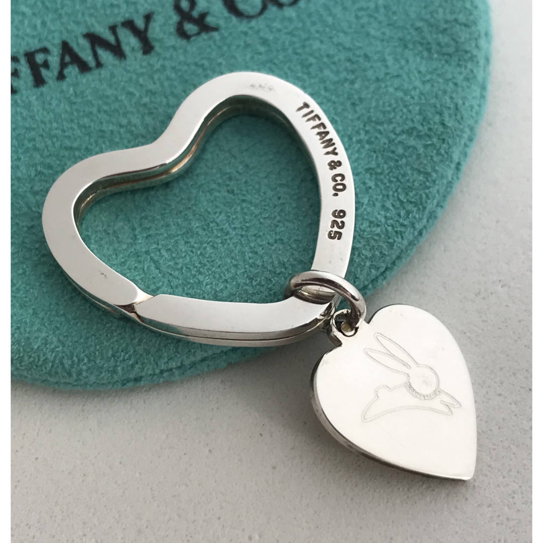 Tiffany うさぎハート キーホルダー 希少 Tiffany うさぎハート キーホルダー 希少