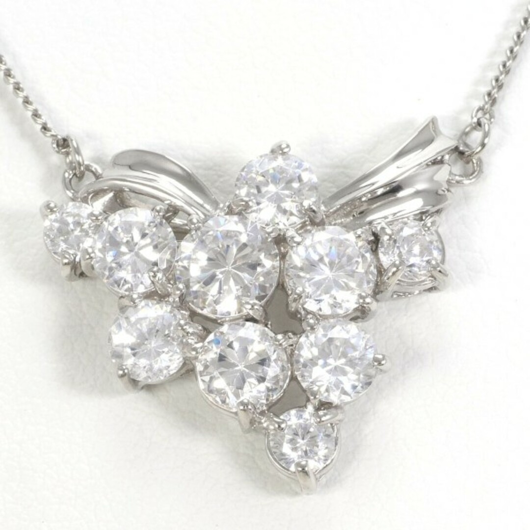 PT850 プラチナ ネックレス ジルコニア 総重量約5.9g 約42cm PT850 プラチナ ネックレス ジルコニア 総重量約5.9g 約42cm