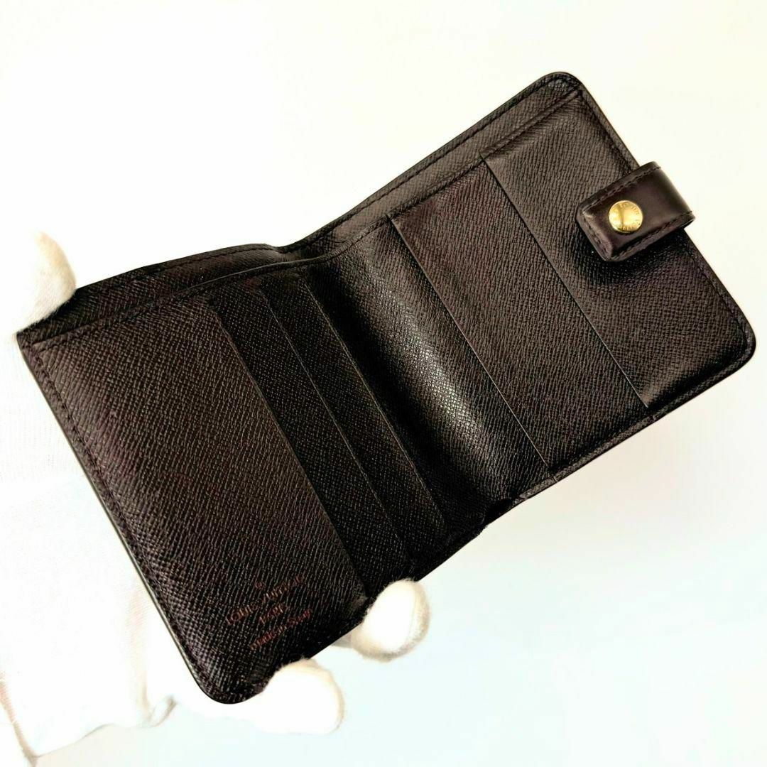 ルイヴィトン ダミエ エベヌ コンパクトジップ 折り財布 ルイヴィトン ダミエ エベヌ コンパクトジップ 折り財布