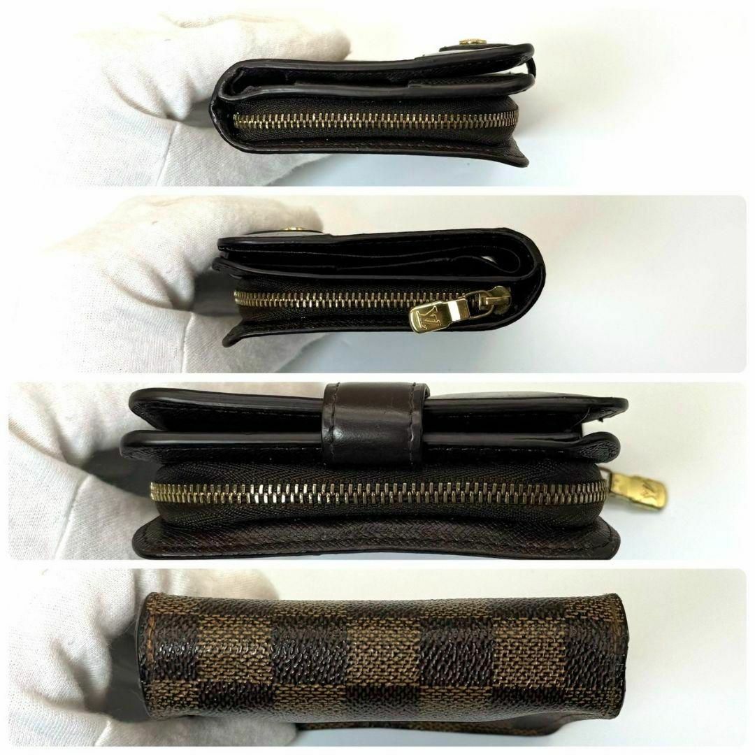 ルイヴィトン ダミエ エベヌ コンパクトジップ 折り財布 ルイヴィトン ダミエ エベヌ コンパクトジップ 折り財布