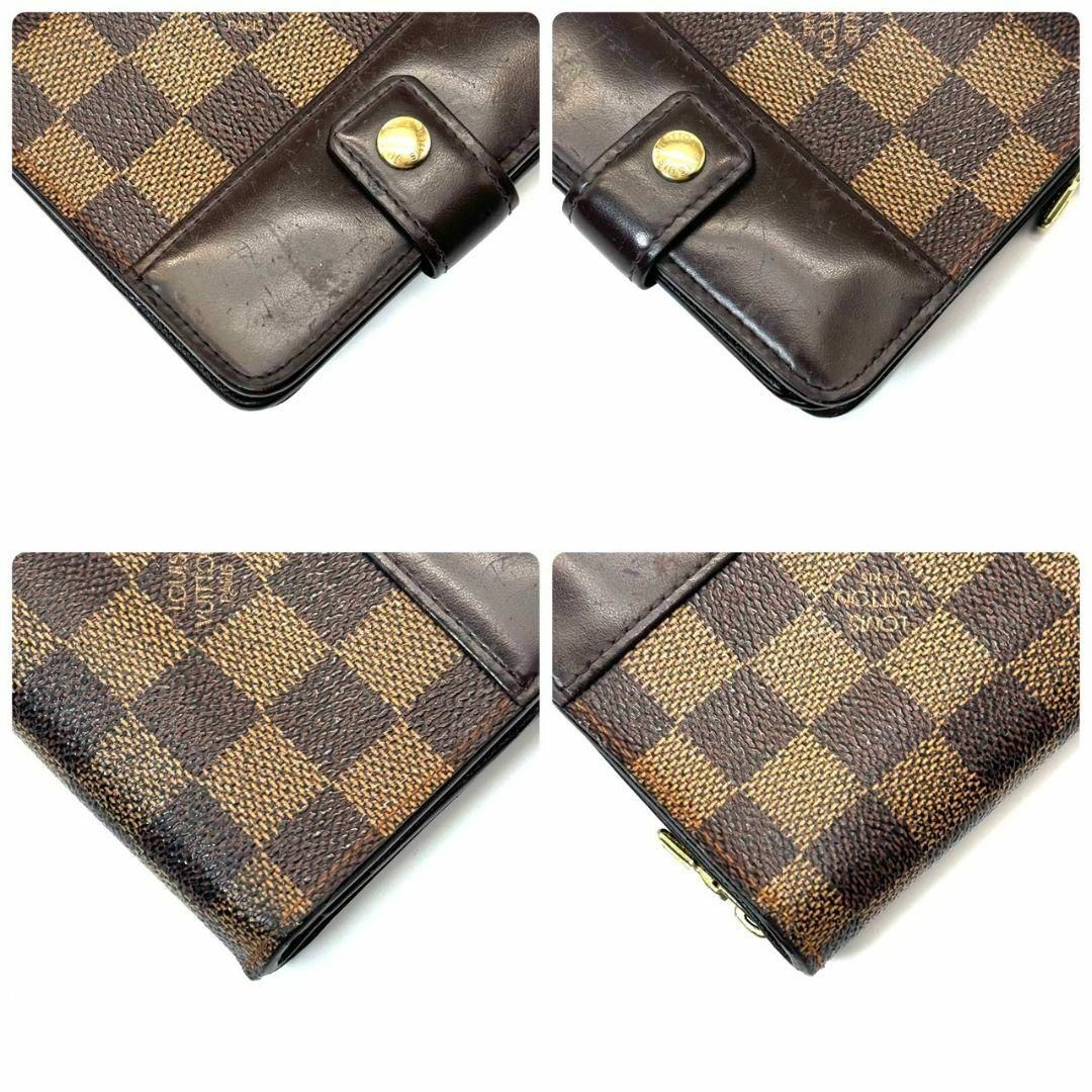 ルイヴィトン ダミエ エベヌ コンパクトジップ 折り財布 ルイヴィトン ダミエ エベヌ コンパクトジップ 折り財布