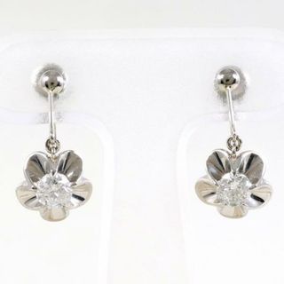 PT900 プラチナ PT850 イヤリング ダイヤ 0.41 0.50 鑑定書 総重量約5.8g ジュエリー 中古 送料無料 新品同様 【中古】【あす楽】 ギフトラッピング無料(イヤリング)