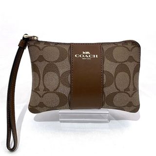 コーチ(COACH)のコーチ COACH シグネチャー F58035 PVC×レザー ブランド小物 ポーチ レディース バッグ 送料無料 【中古】【あす楽】(ポーチ)