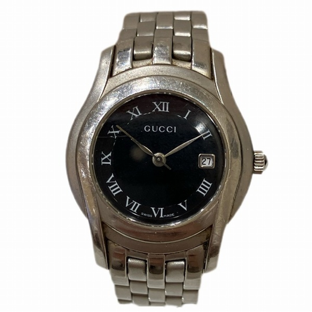 グッチ GUCCI 5500L クォーツ ブラック文字盤 時計 腕時計 グッチ GUCCI 5500L クォーツ ブラック文字盤 時計 腕時計