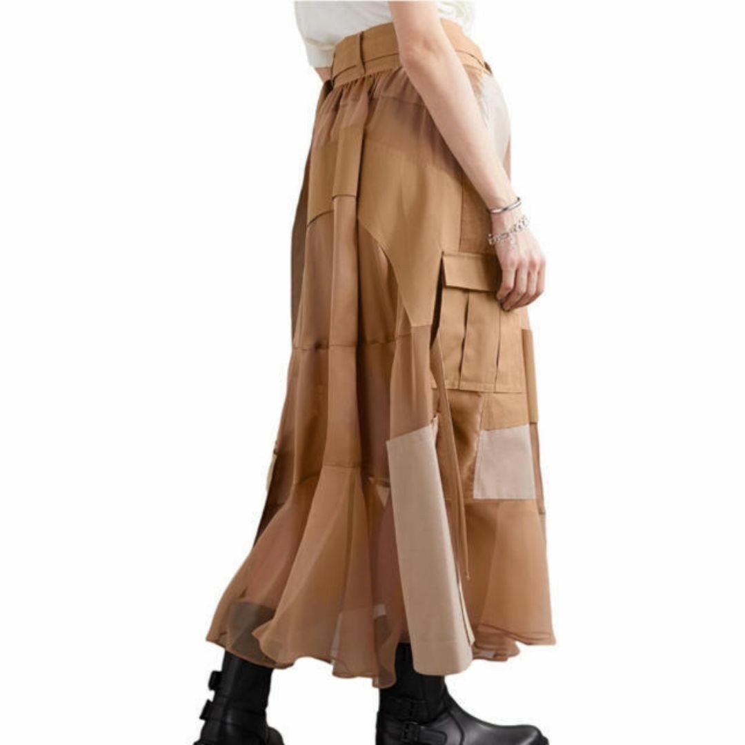 sacai 20ss 異素材パッチワークスカート sacai 20ss 異素材パッチワークスカート