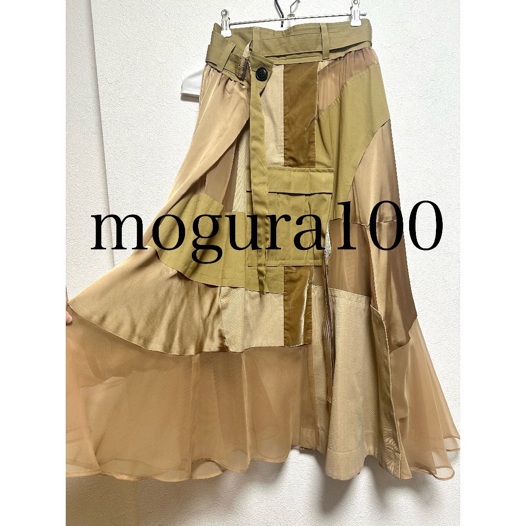sacai - sacai 20ss 異素材パッチワークスカートの通販 by sacai - sacai 20ss 異素材パッチワークスカートの通販 by