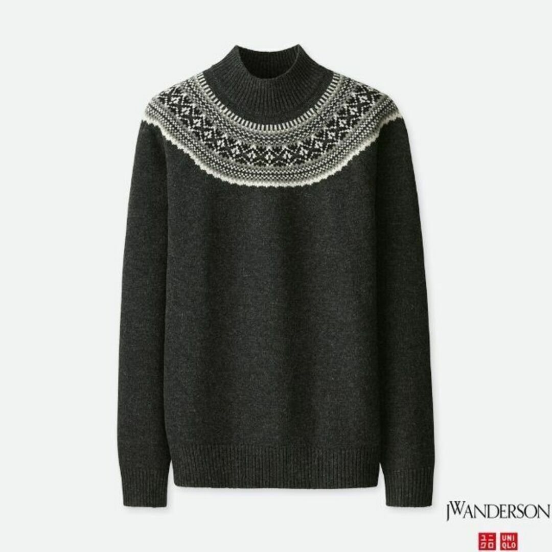UNIQLO - UNIQLO JW ANDERSON フェアアイルモックネックセーター UNIQLO - UNIQLO JW ANDERSON フェアアイルモックネックセーター