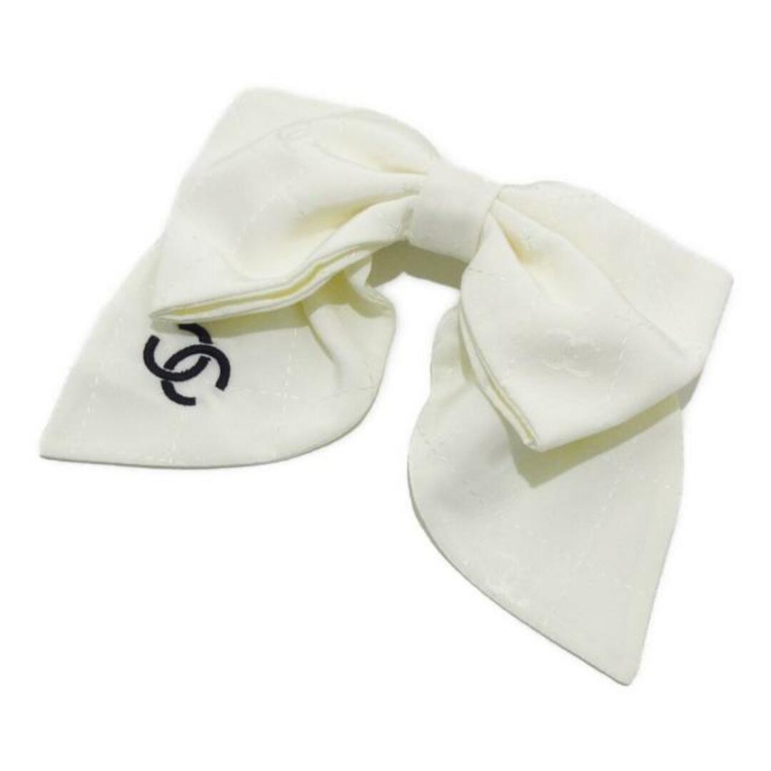 CHANEL - CHANEL(シャネル) バレッタ美品 ココマーク シルク CHANEL - CHANEL(シャネル) バレッタ美品 ココマーク シルク