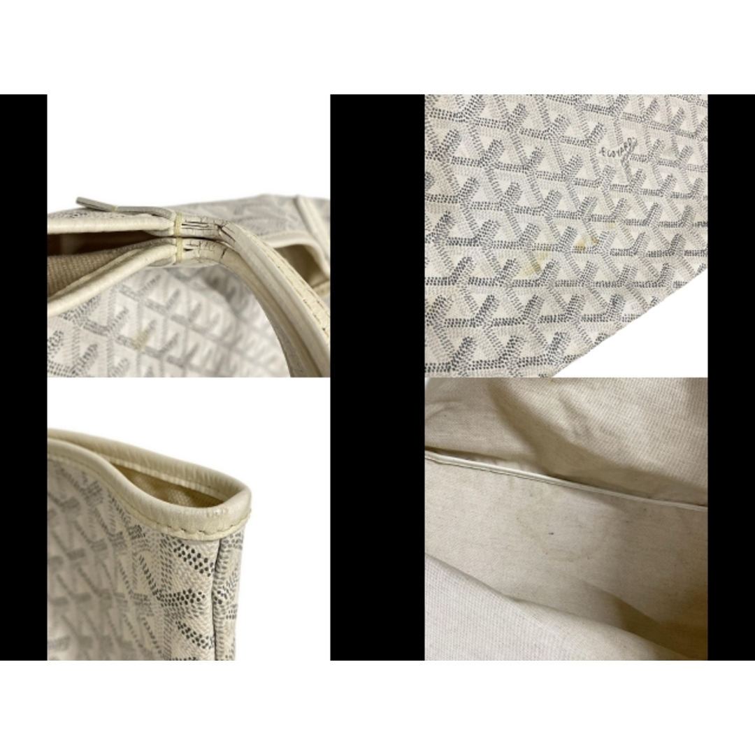 GOYARD(ゴヤール) トートバッグ サンルイPM 白×グレー×ライト GOYARD(ゴヤール) トートバッグ サンルイPM 白×グレー×ライト