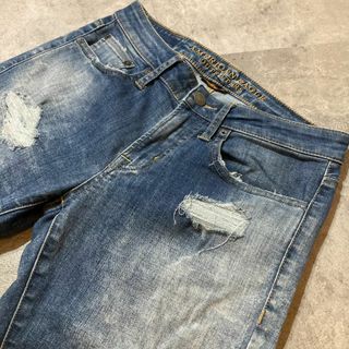 【AMERICAN EAGLE】アメリカンイーグル クラッシュ加工スキニーデニム