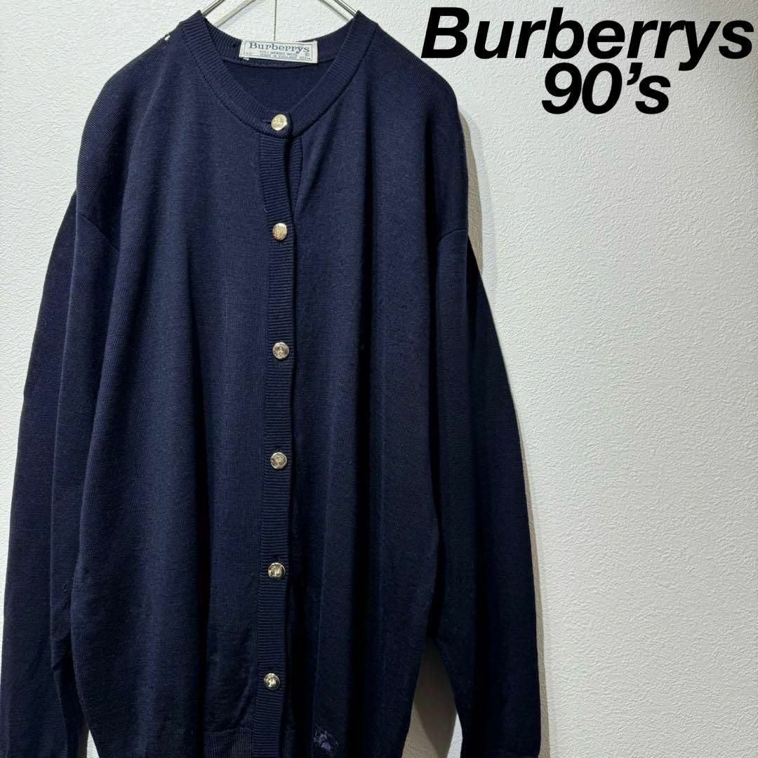 BURBERRY - 【希少】90s Burberrys メリノウールカーディガン BURBERRY - 【希少】90s Burberrys メリノウールカーディガン