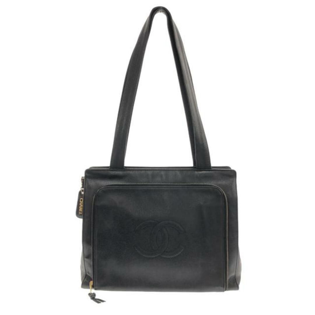 CHANEL(シャネル) ショルダーバッグ - 黒 ココマーク/ゴールド CHANEL(シャネル) ショルダーバッグ - 黒 ココマーク/ゴールド