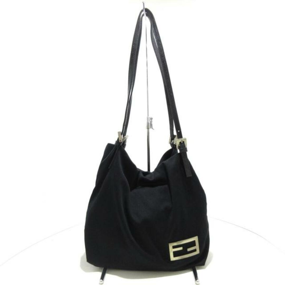 FENDI(フェンディ) トートバッグ - 26633 黒 ナイロン×レザー FENDI(フェンディ) トートバッグ - 26633 黒 ナイロン×レザー
