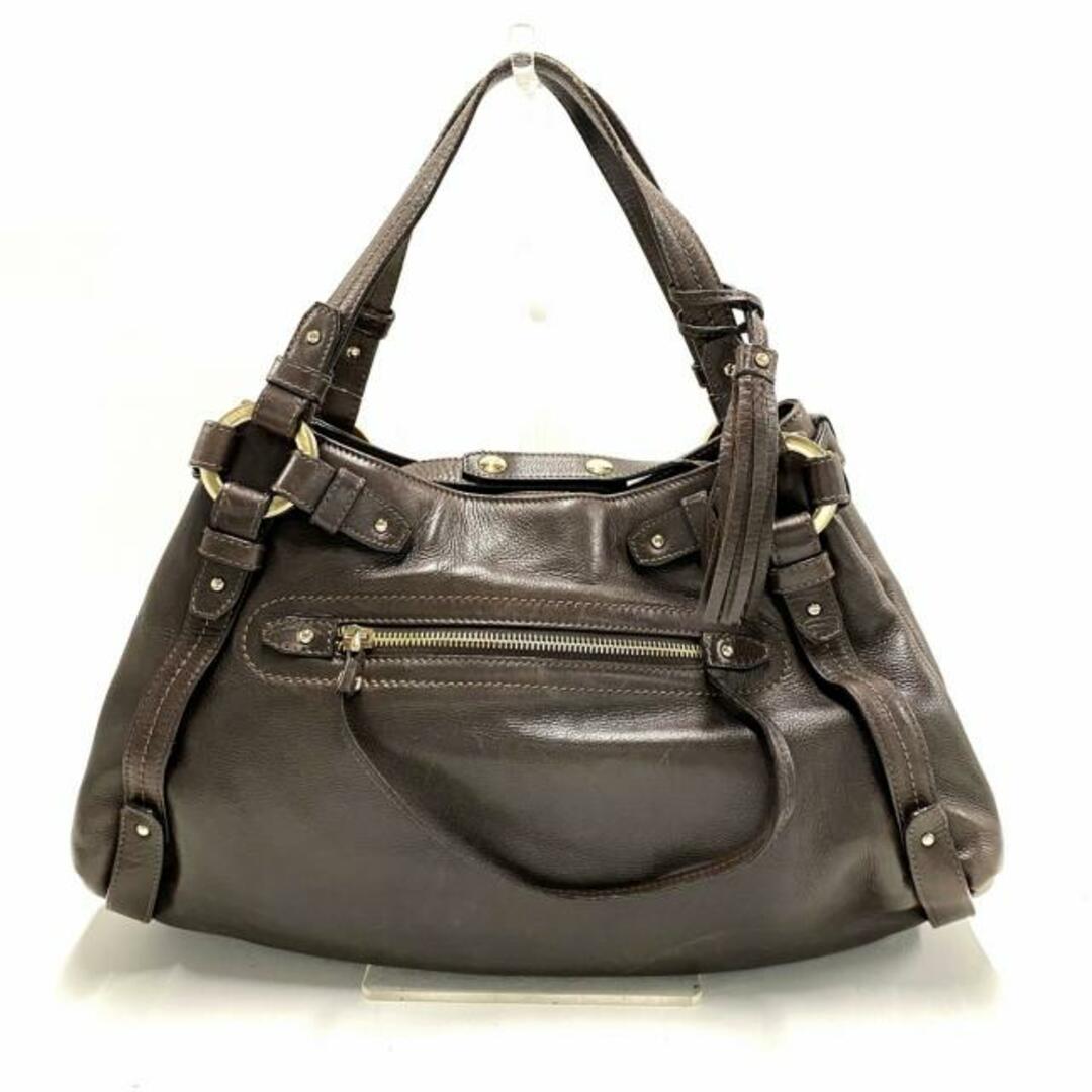 BALLY(バリー) トートバッグ ダークブラウン レザー BALLY(バリー) トートバッグ ダークブラウン レザー