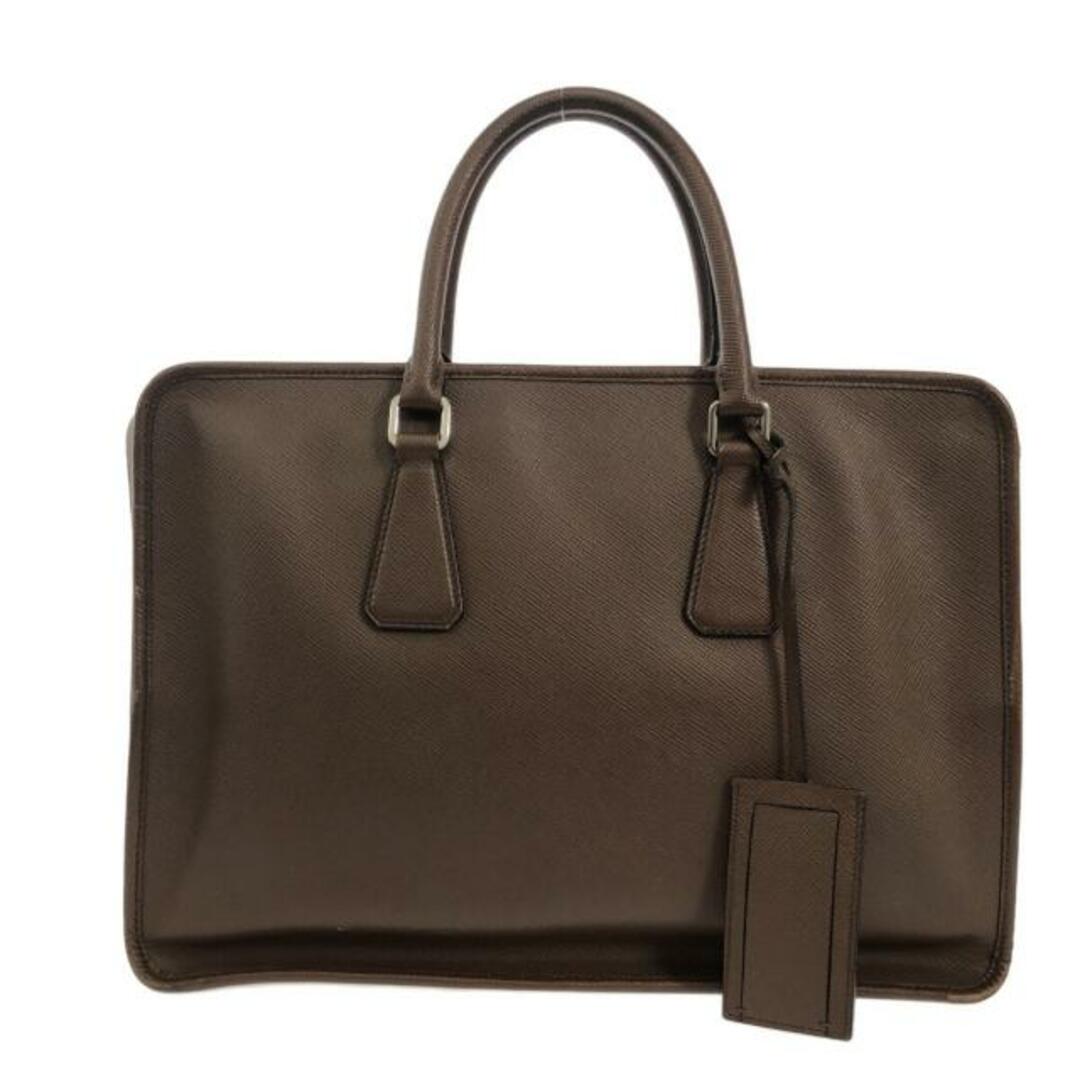 PRADA(プラダ) ビジネスバッグ - ダークブラウン レザー PRADA(プラダ) ビジネスバッグ - ダークブラウン レザー