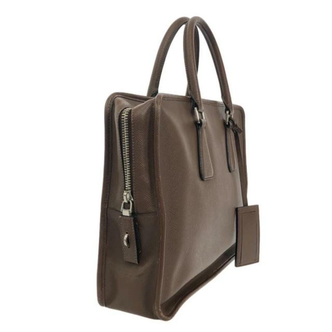 PRADA(プラダ) ビジネスバッグ - ダークブラウン レザー PRADA(プラダ) ビジネスバッグ - ダークブラウン レザー