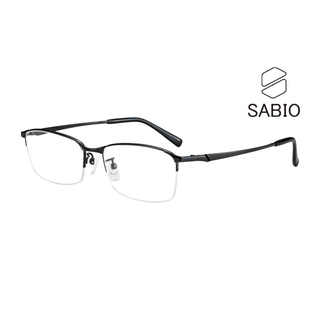 新品未使用 サビオ SB22611 54 BK 鯖江メガネ レンズ交換可能(サングラス/メガネ)