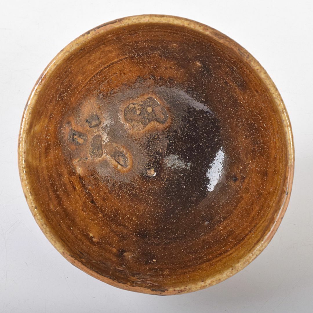 茶道具 尾張藩隠し窯 尾呂焼 茶碗 時代箱付 M R8129
