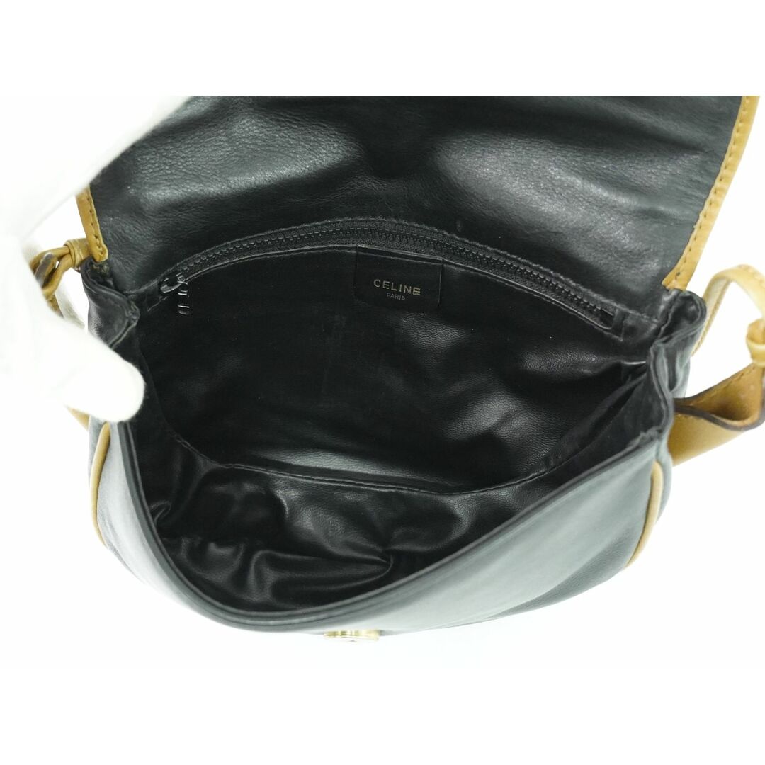 CELINE - 本物 セリーヌ CELINE レザー ショルダーバッグ