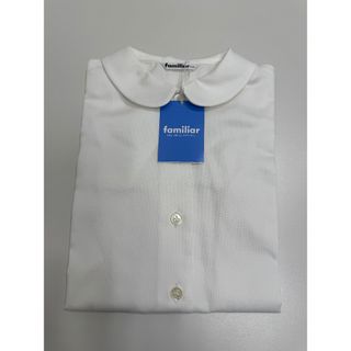 ファミリア(familiar)の【お値下げ】familiarファミリア半袖シャツブラウス白お受験学校見学(ブラウス)