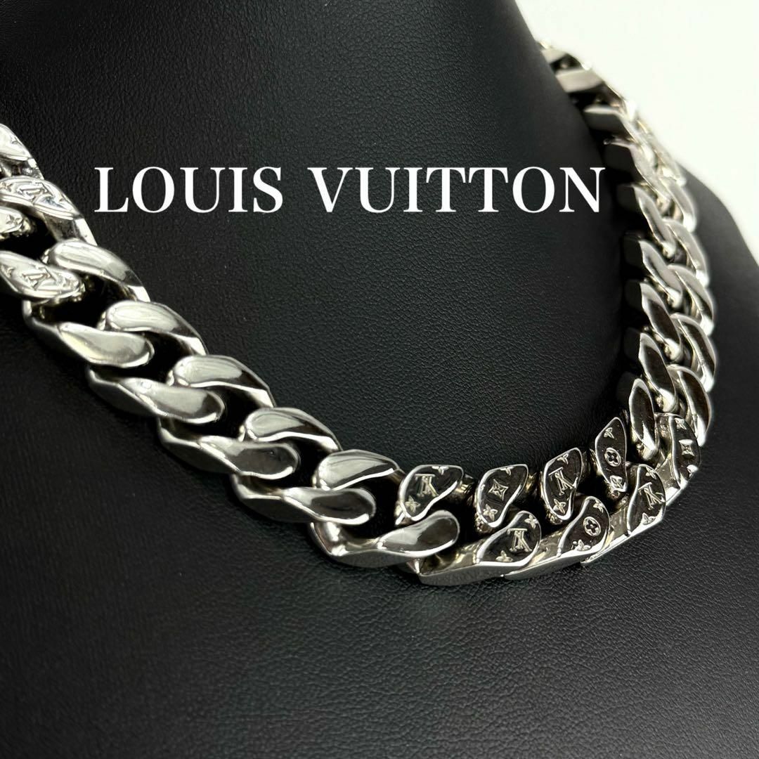 LOUIS VUITTON - 【美品】ヴィトン コリエ チェーンリンクス LV LOUIS VUITTON - 【美品】ヴィトン コリエ チェーンリンクス LV