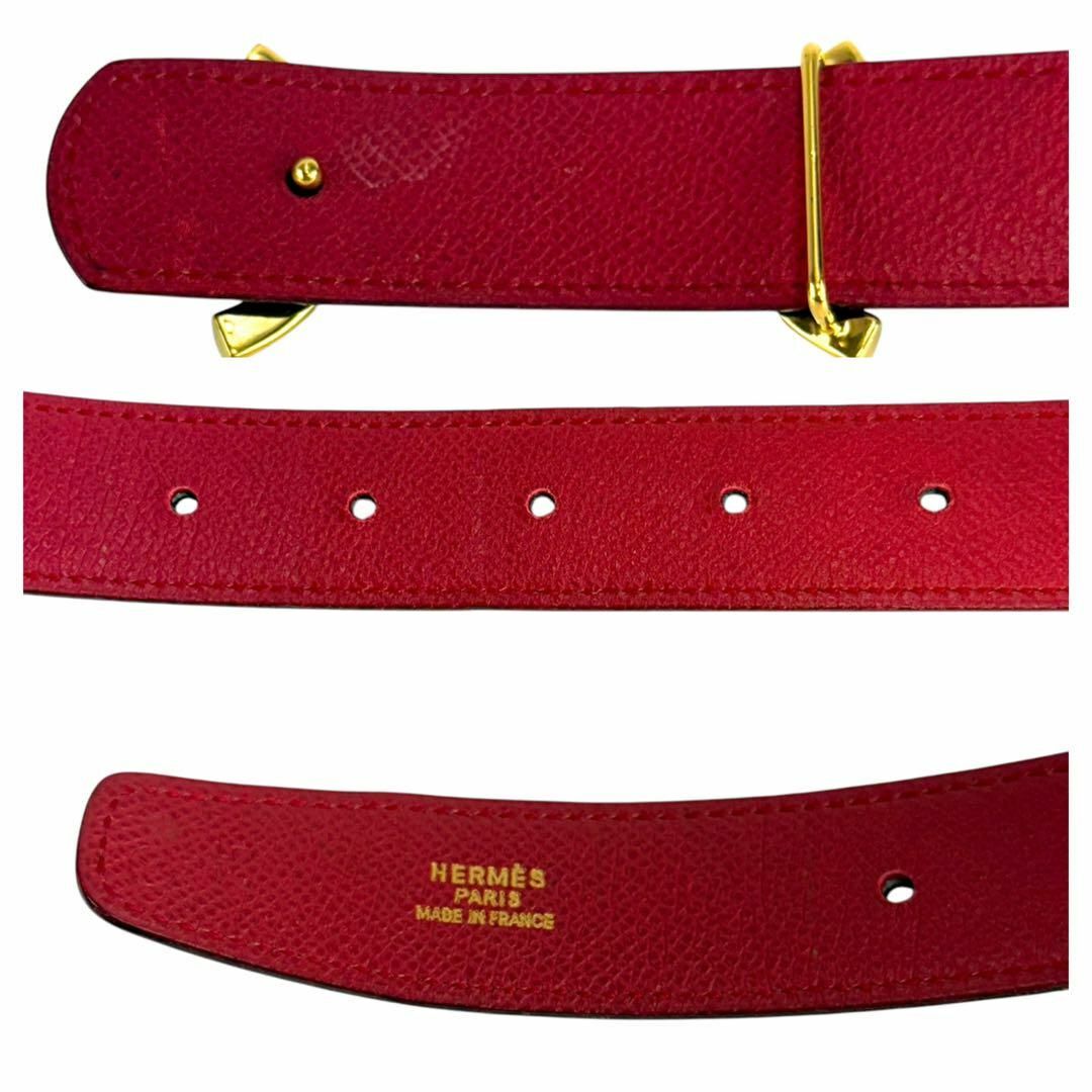 HERMES - 【美品】エルメス ホースビット レザー ベルト HERMES - 【美品】エルメス ホースビット レザー ベルト