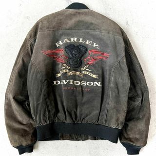Harley Davidson - ハーレーダビッドソン L スウェード バック Harley Davidson - ハーレーダビッドソン L スウェード バック