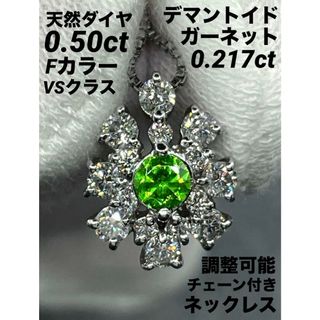 JK313☆高級 デマントイドガーネット0.21ct D pt ネックレス ソ JK313☆高級 デマントイドガーネット0.21ct D pt ネックレス ソ