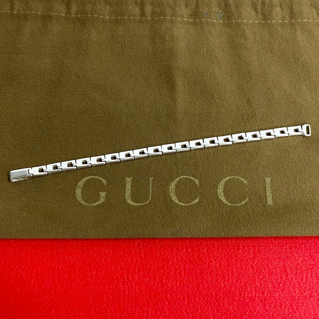 極 美品 希少品 GUCCI グッチ G ロゴ モチーフ シルバー925 極 美品 希少品 GUCCI グッチ G ロゴ モチーフ シルバー925