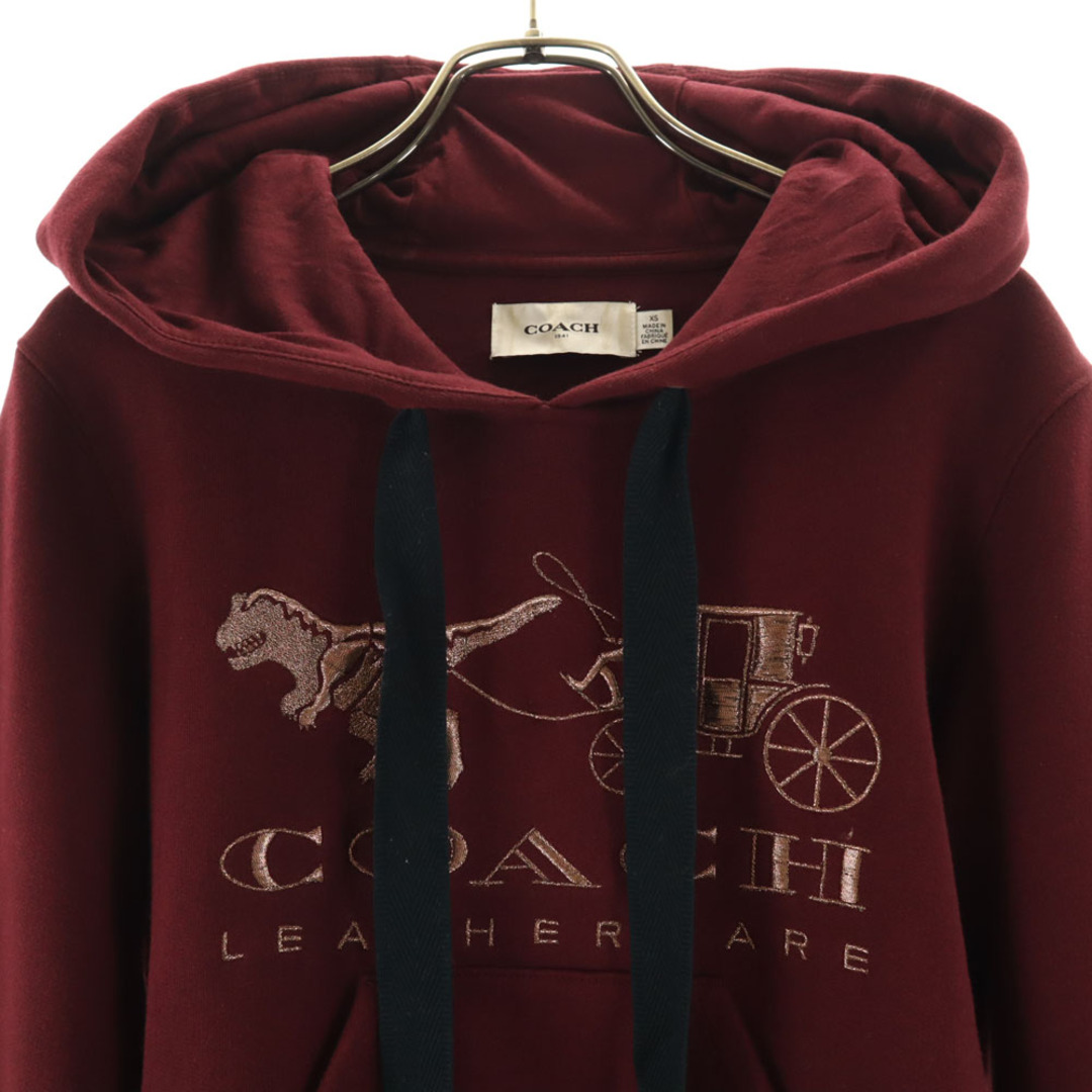 COACH - コーチ 長袖 スウェット パーカー XS ボルドー COACH COACH - コーチ 長袖 スウェット パーカー XS ボルドー COACH