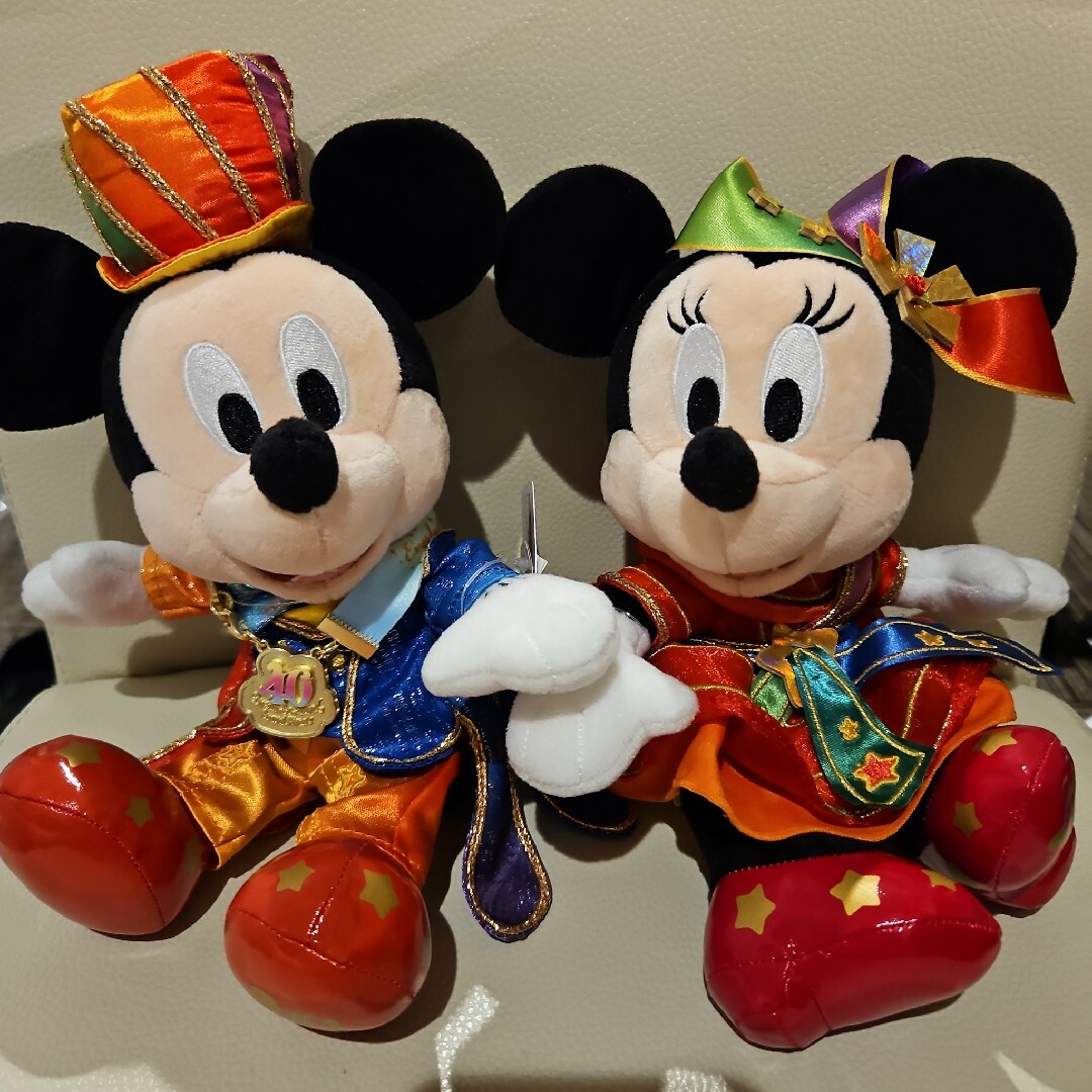 ミッキー ミニー ぬいぐるみ グランドフィナーレ 40周年 ミッキー ミニー ぬいぐるみ グランドフィナーレ 40周年