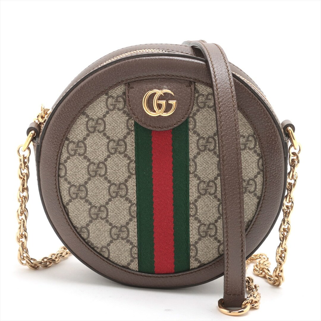 GUCCI - グッチ オフィディア PVC×レザー  ベージュ レディース ショルダーバ