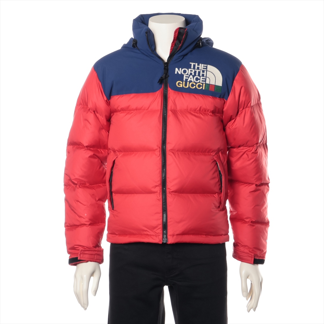 グッチ×ノースフェイス  ナイロン XXS レッド×ブルー メンズ その他