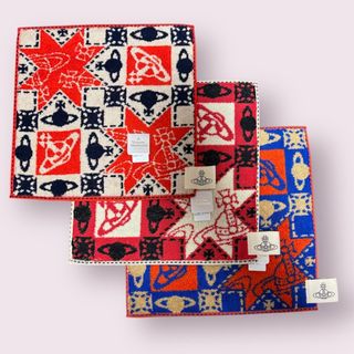 ヴィヴィアンウエストウッド(Vivienne Westwood)の【新品タグ付】Vivienne Westwoodタオルハンカチ3枚セット(ハンカチ)