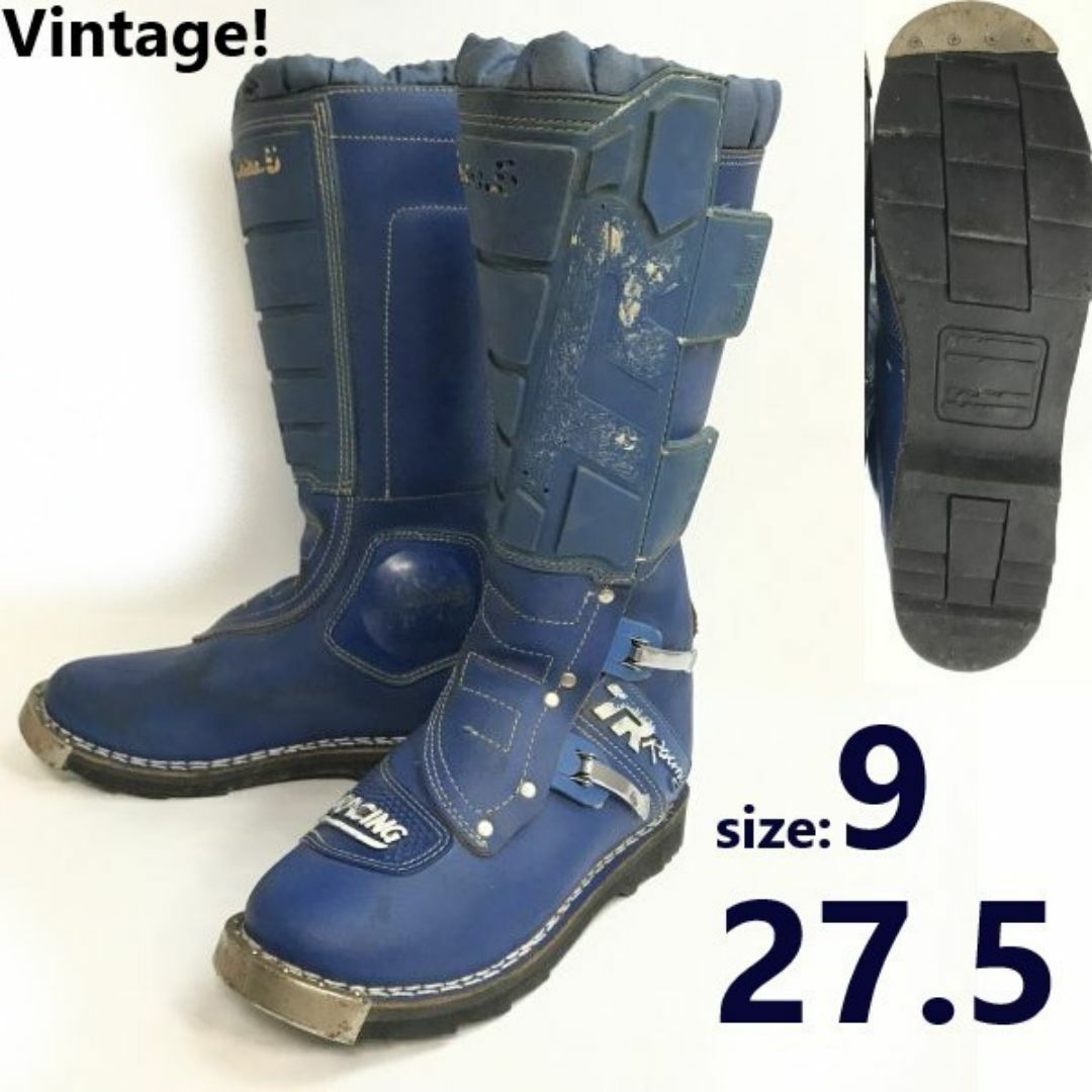 80s-90s?Vintage☆TR RACING☆本革/レザー/バイク/モトクロス 80s-90s?Vintage☆TR RACING☆本革/レザー/バイク/モトクロス