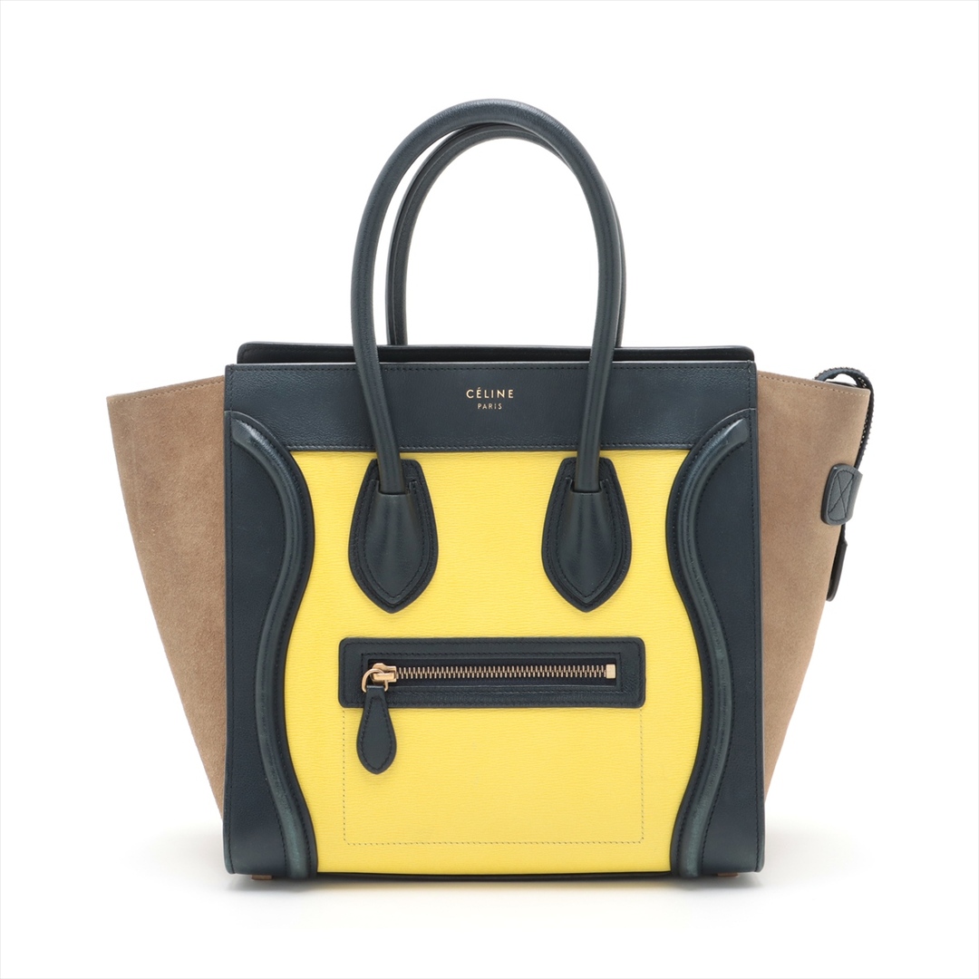 CELINE - セリーヌ  レザー×スエード  マルチカラー レディース ハンドバッグ