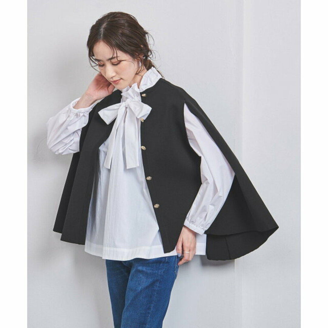 UNITED ARROWS - 【BLACK】【FREE】ケープ カーディガンの通販 UNITED ARROWS - 【BLACK】【FREE】ケープ カーディガンの通販