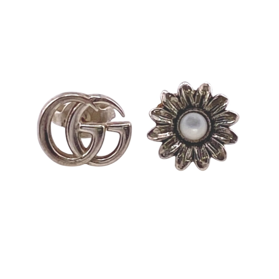 グッチ GUCCI ピアス GGフラワー 925 1.8g シルバー グッチ GUCCI ピアス GGフラワー 925 1.8g シルバー