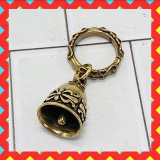 【即日発送】真鍮　ガーディアンベル　キーホルダー　キーリングアクセサリー　ブラス(キーホルダー)