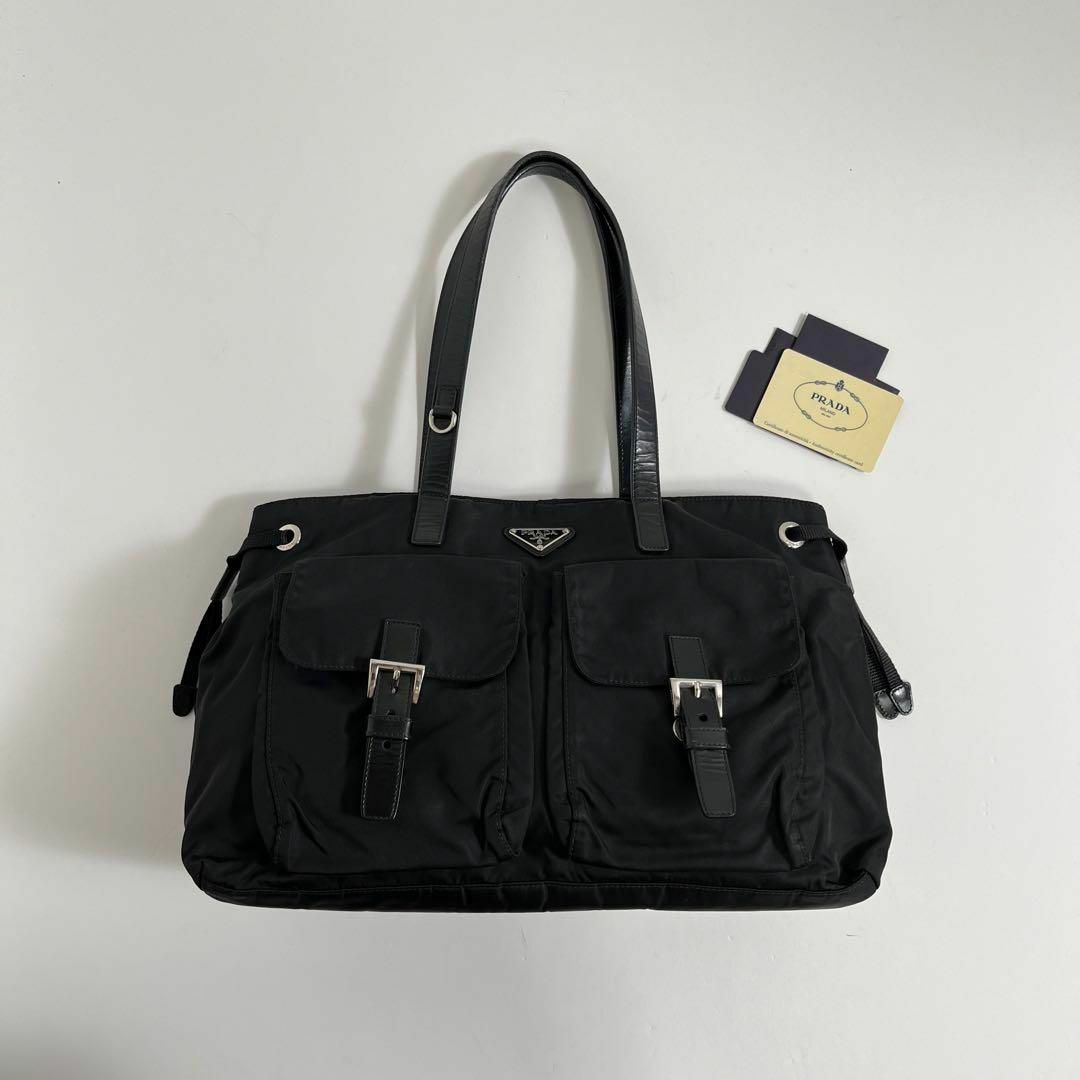PRADA multi pocket nylon hand bag PRADA multi pocket nylon hand bag