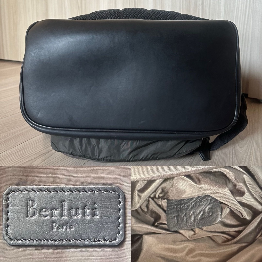 BERLUTI - 特注63万 ベルルッティ ハイクオンGM レザー ナイロン BERLUTI - 特注63万 ベルルッティ ハイクオンGM レザー ナイロン