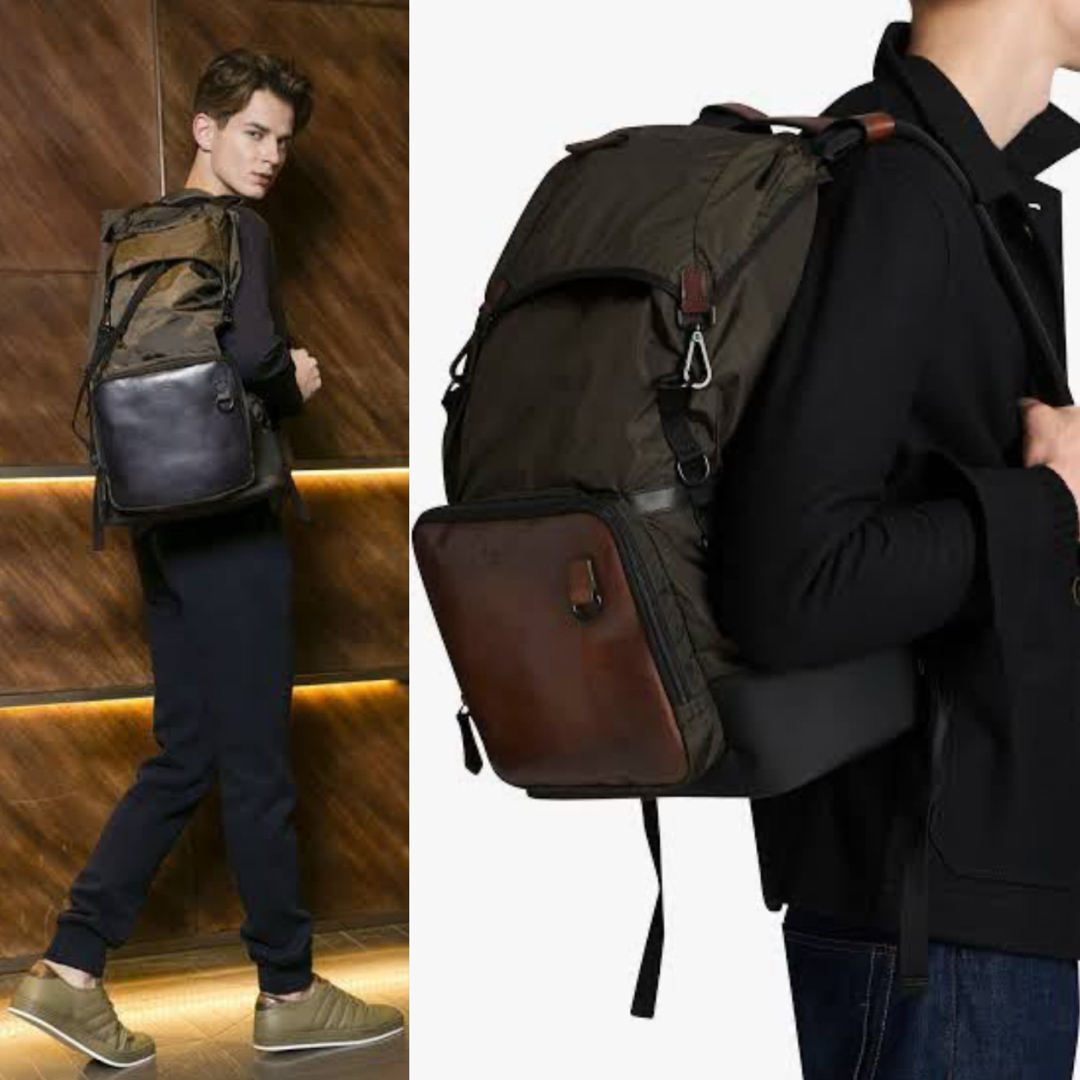 BERLUTI - 特注63万 ベルルッティ ハイクオンGM レザー ナイロン BERLUTI - 特注63万 ベルルッティ ハイクオンGM レザー ナイロン