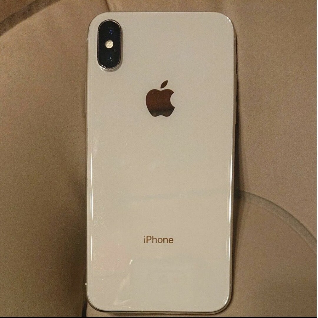美品&バッテリー交換済み】iPhone X 64GB SIMフリー シルバー 美品&バッテリー交換済み】iPhone X 64GB SIMフリー シルバー
