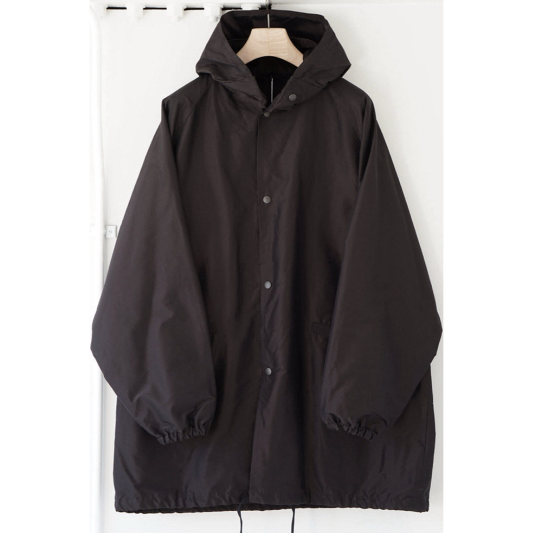 COMOLI - 【美品】COMOLI コットンシルク フーデッドコート23AW COMOLI - 【美品】COMOLI コットンシルク フーデッドコート23AW