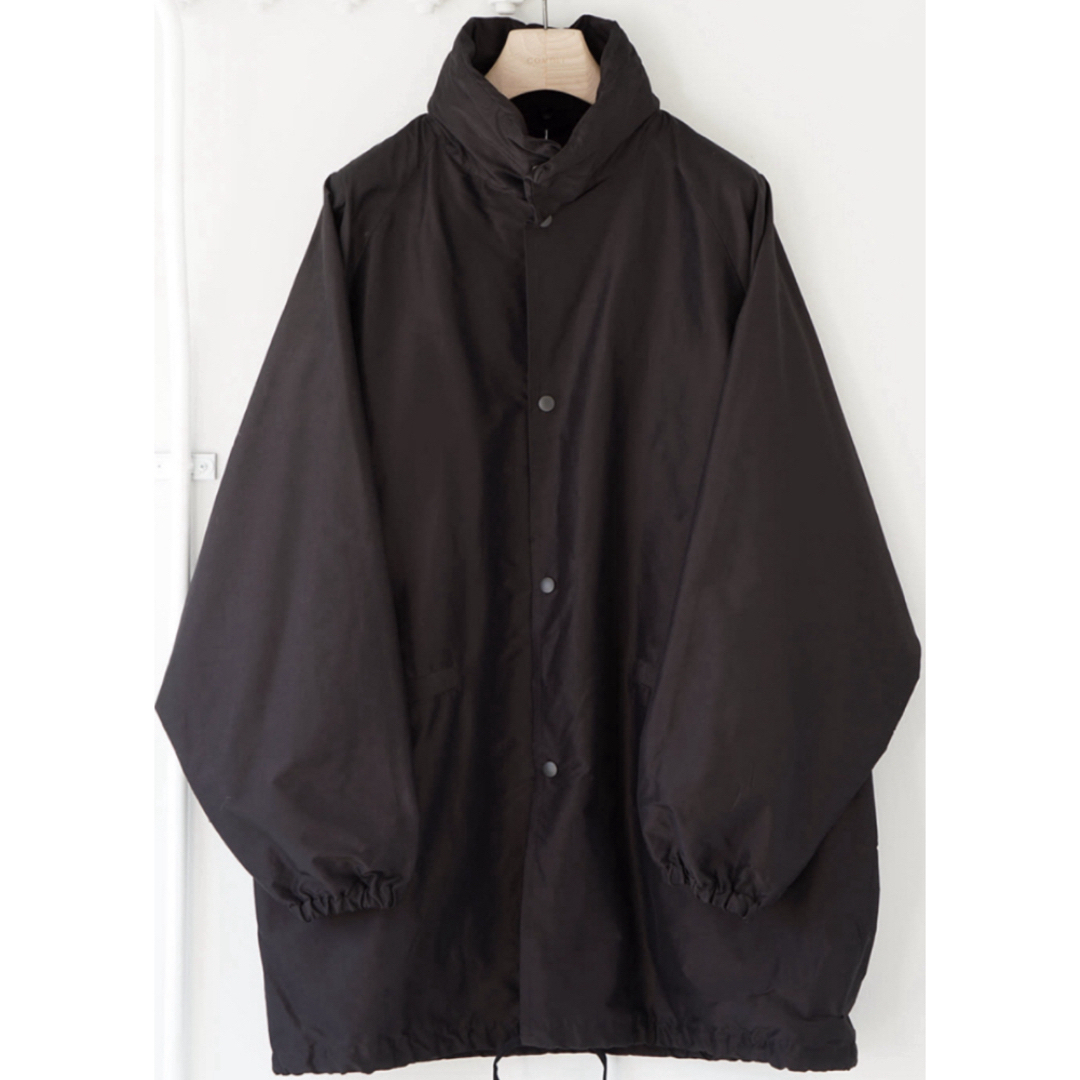 COMOLI - 【美品】COMOLI コットンシルク フーデッドコート23AW COMOLI - 【美品】COMOLI コットンシルク フーデッドコート23AW