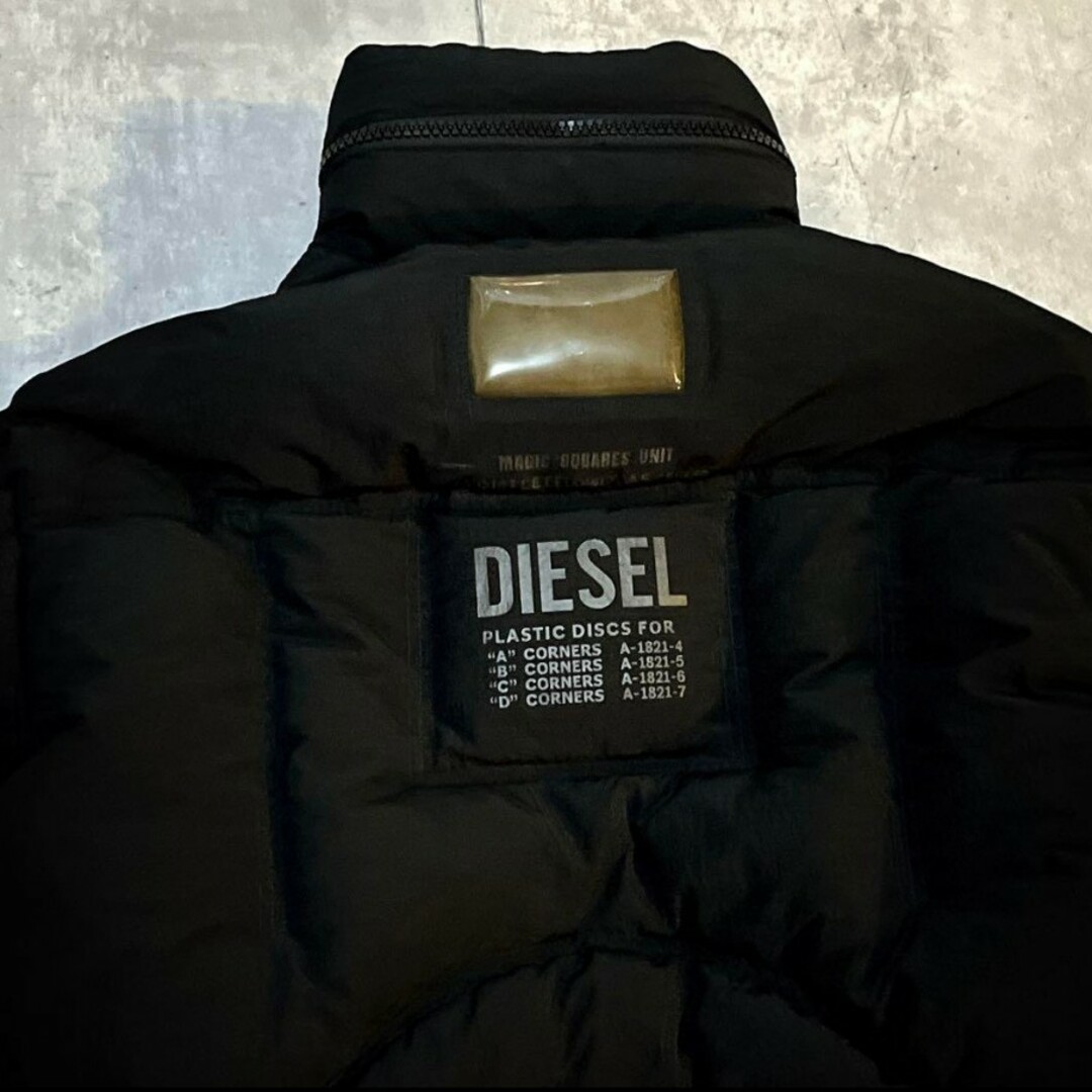 diesel キルティング パネル ダウン 短丈grunge punk y2k diesel キルティング パネル ダウン 短丈grunge punk y2k